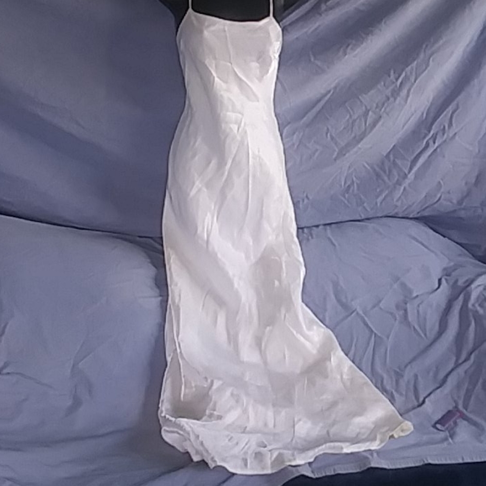 Beautiful white silky dress